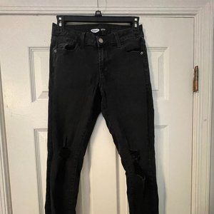 Old Navy Rockstar Super Skinny Size 4 Black Jeans